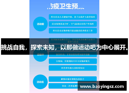 挑战自我，探索未知，以那做运动吧为中心展开。